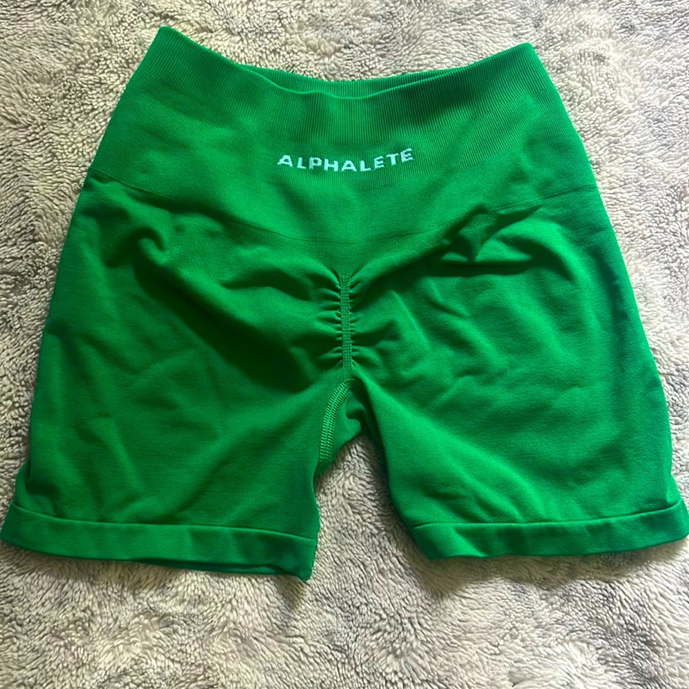 Alphalete Amplify Shorts- Emerald Green